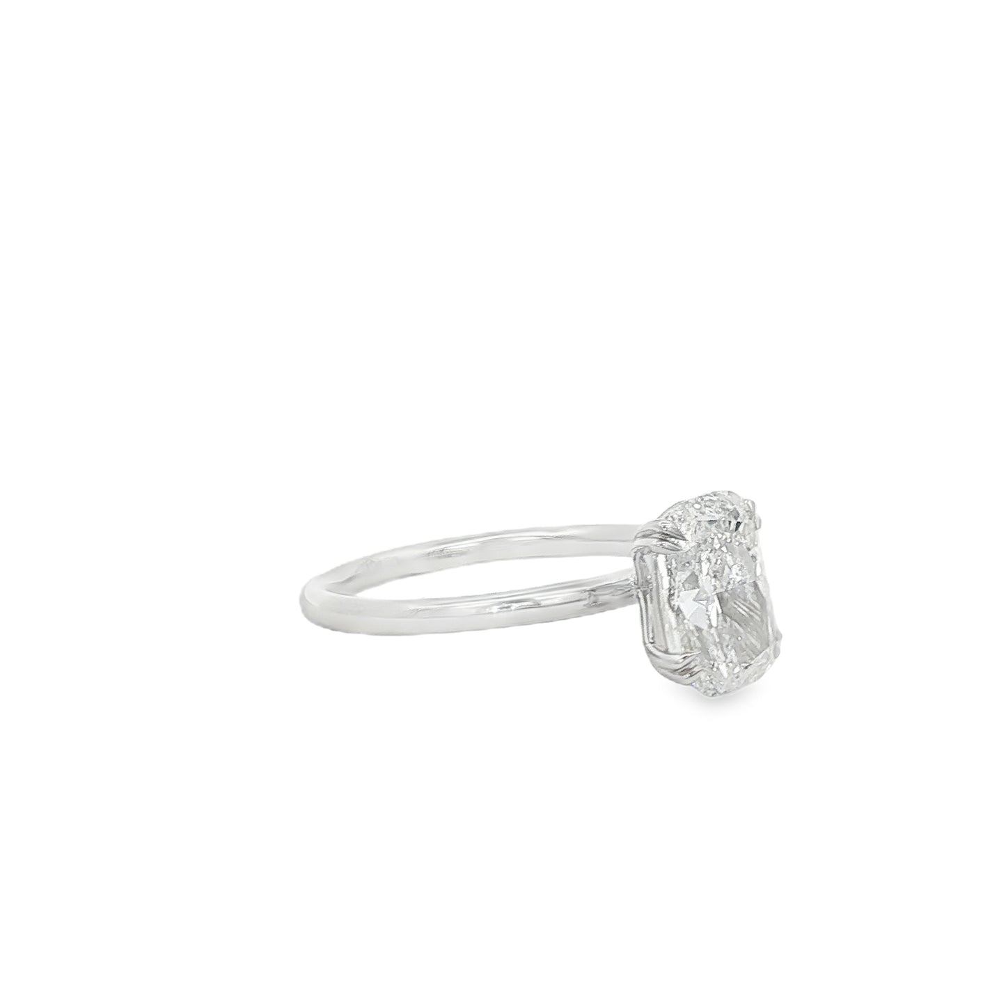 14K White Gold Lab Grown Diamond Engagement Ring