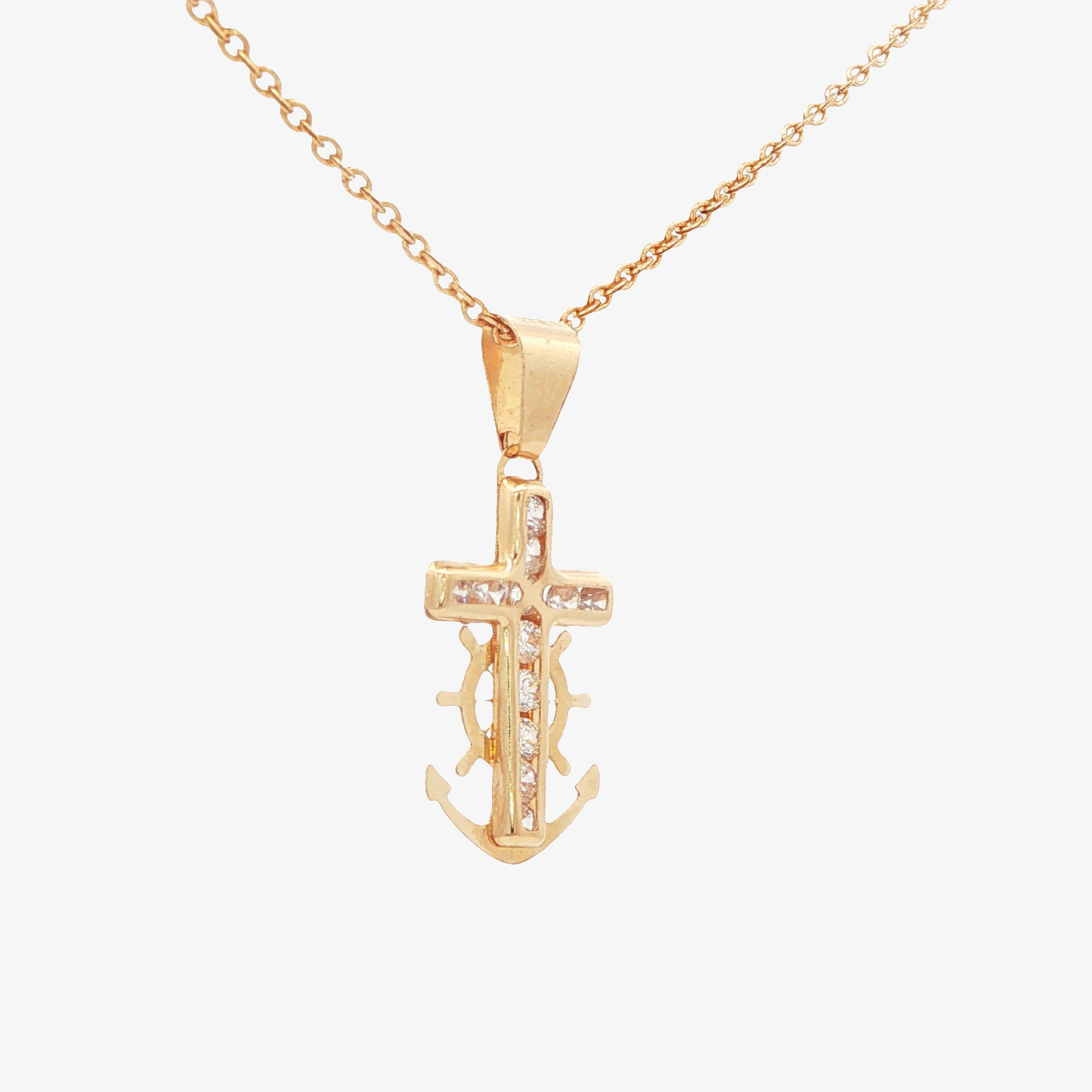 Anchor Cross Pendant