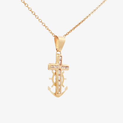Anchor Cross Pendant