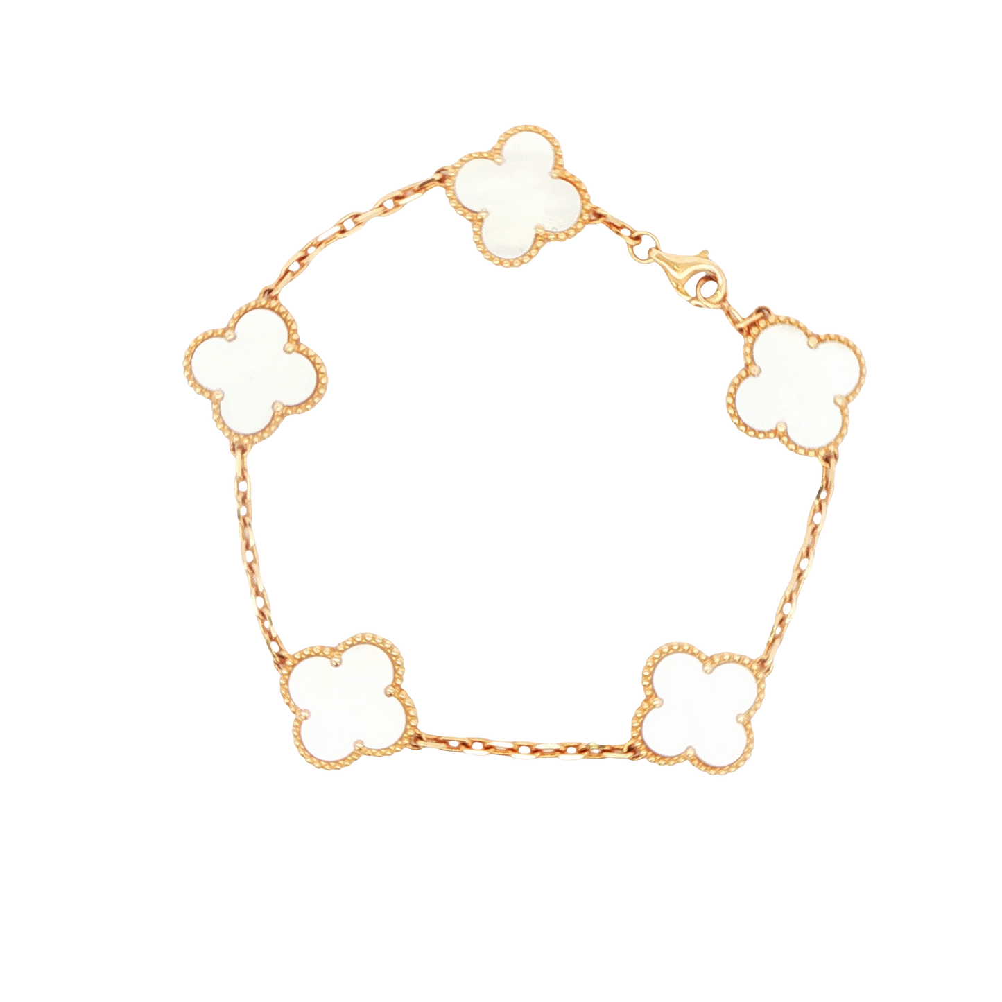 14K YG 9.9G 5 STATION CLOVER BRAC