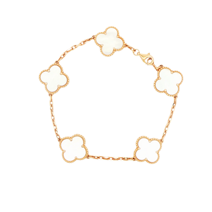 14K YG 9.9G 5 STATION CLOVER BRAC