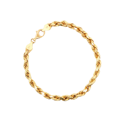 Men's 14K Yellow Gold Rope Bracelet