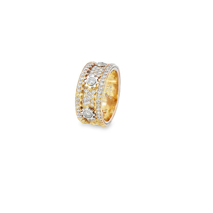 Diamond Moving Gear Fashion Ring