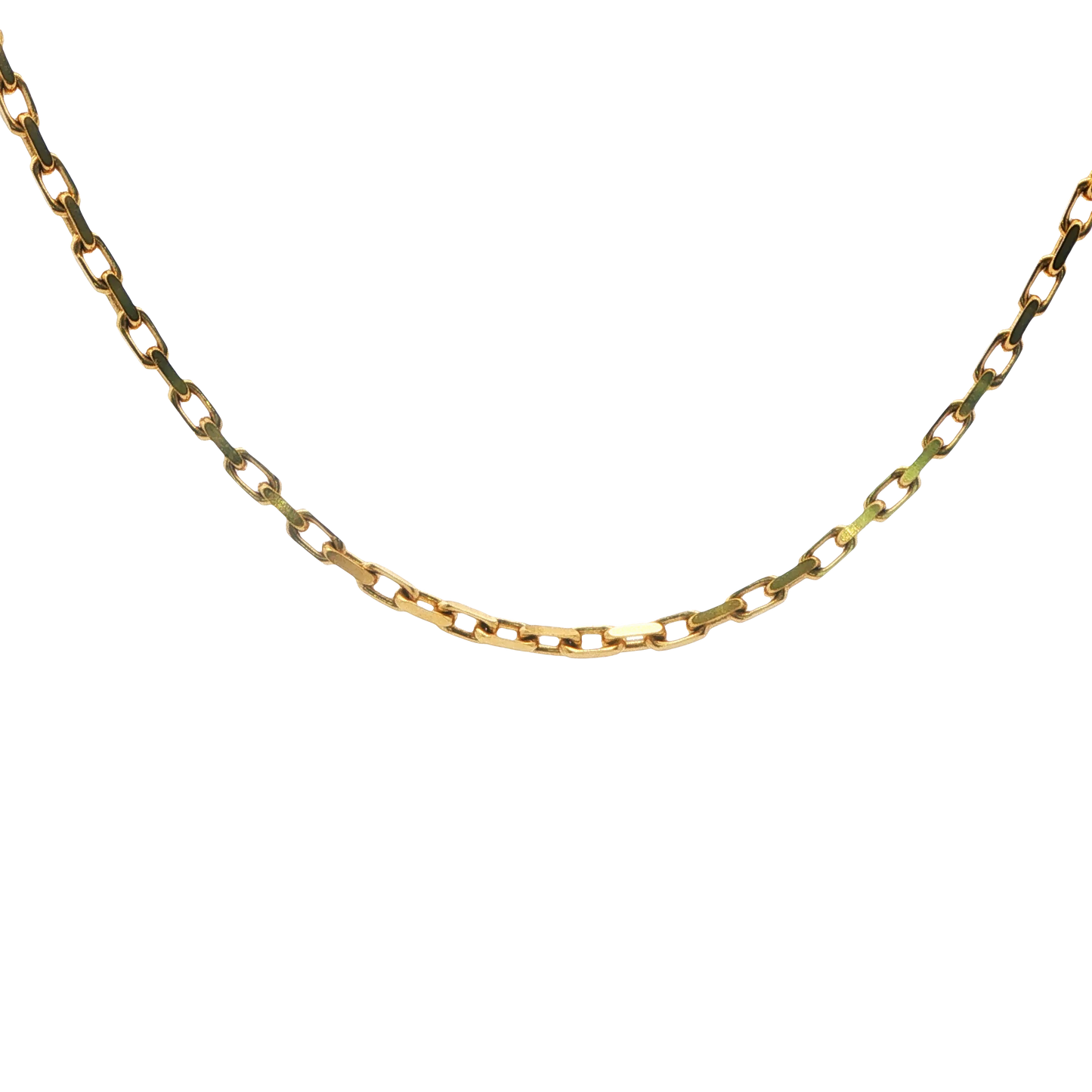 14K YG HERMES LINK CHAIN, 24.2 GRAMS 24\"