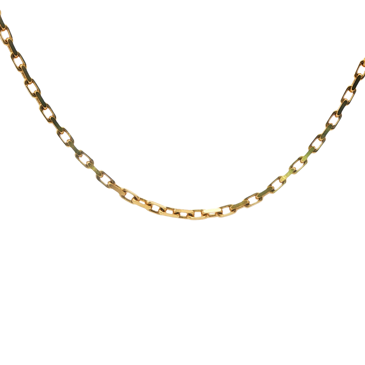 14K YG HERMES LINK CHAIN, 24.2 GRAMS 24\"
