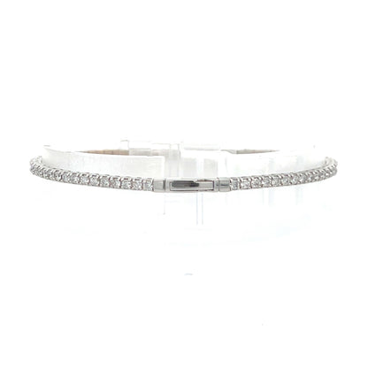 2.15 CTW 18K Natural Diamond FLEX Tennis Bracelet