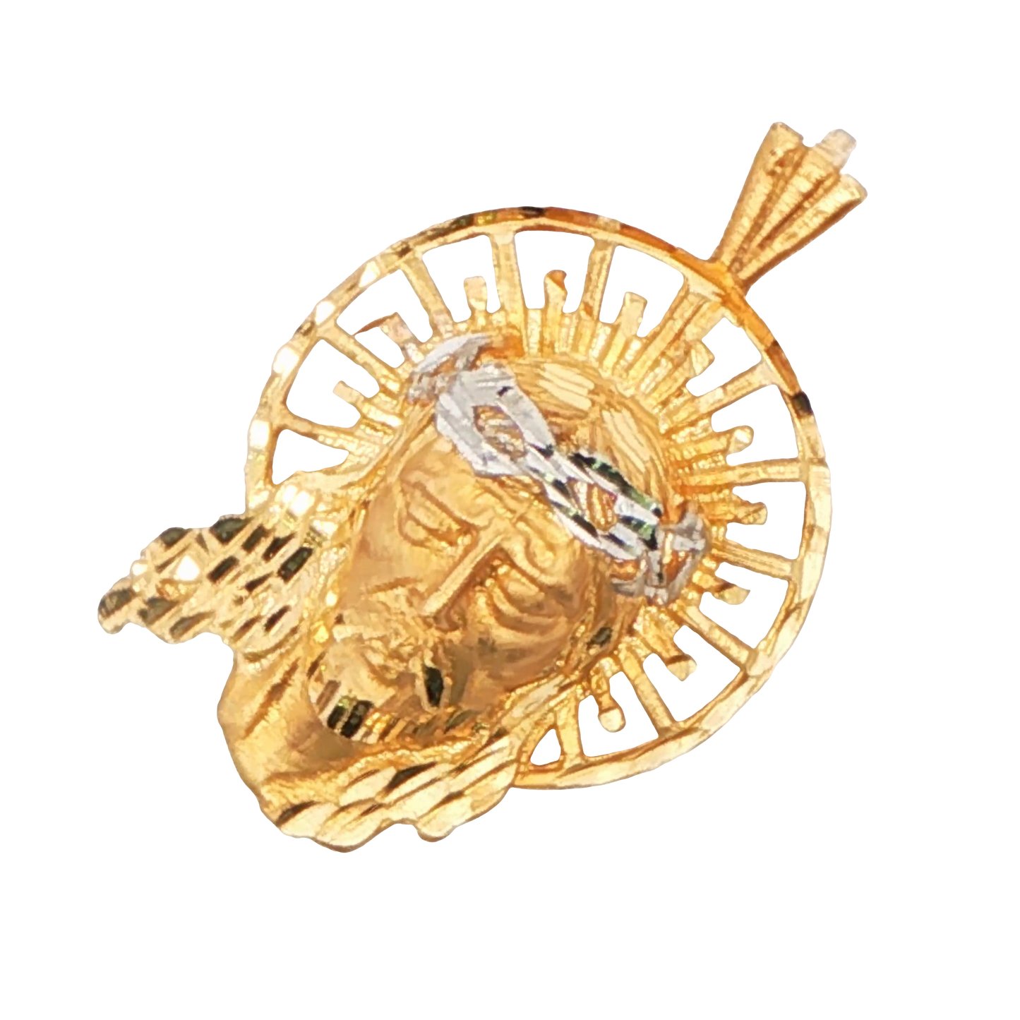 Jesus Sun Crown Pendant