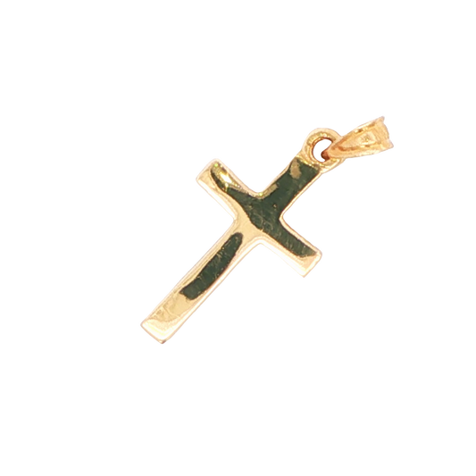 14K Yellow Gold Cross Pendant