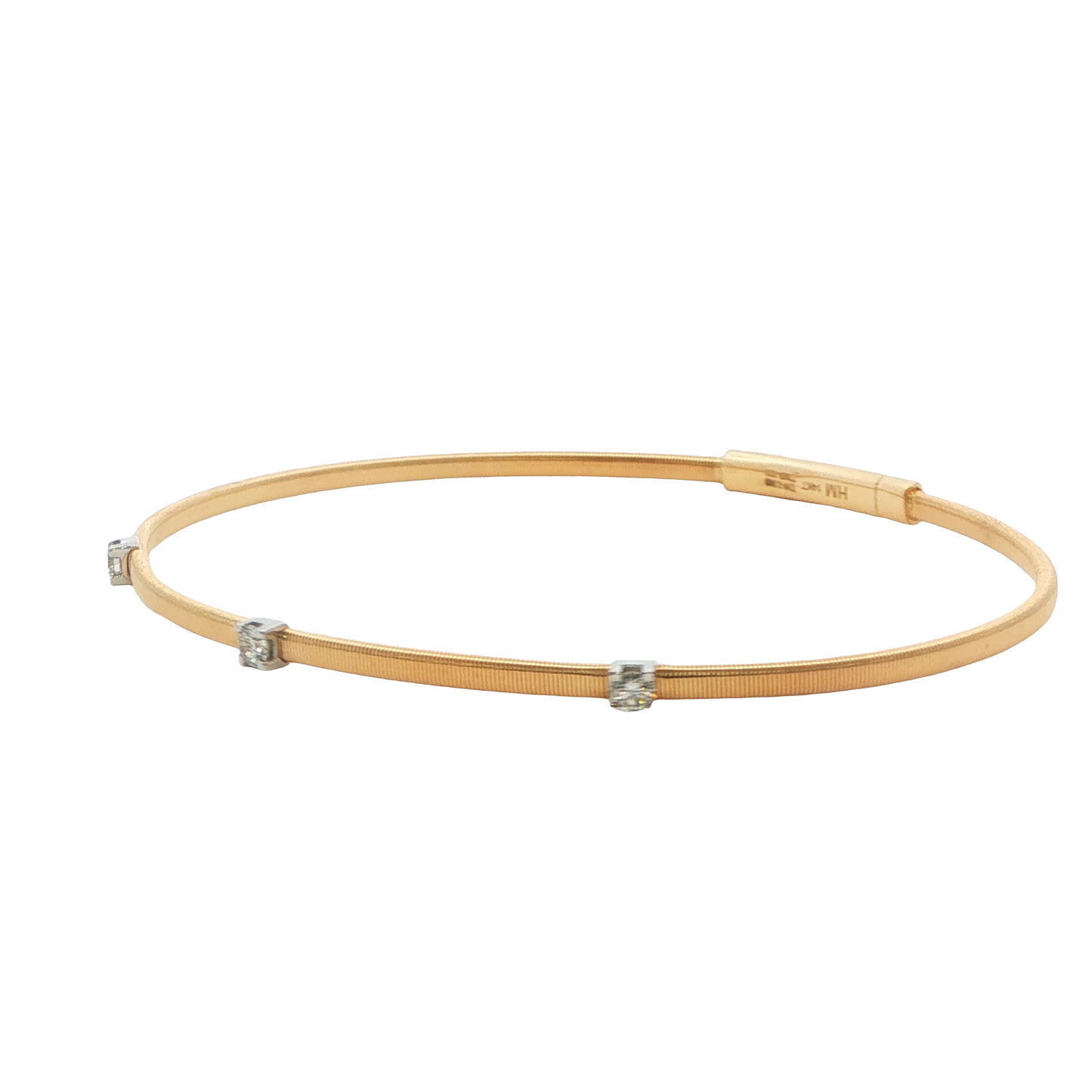 Three-Stone Diamond Bangle