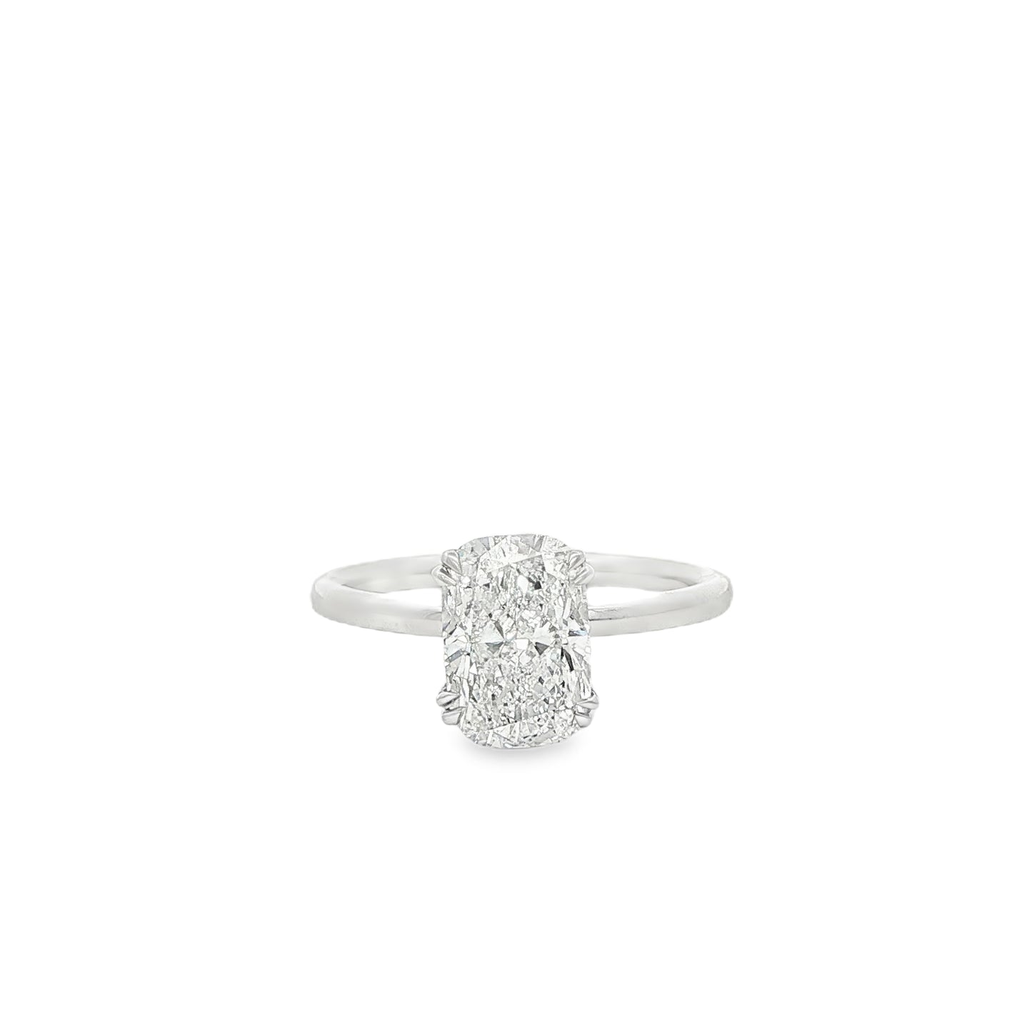 14K White Gold Lab Grown Diamond Engagement Ring