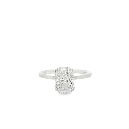 14K White Gold Lab Grown Diamond Engagement Ring