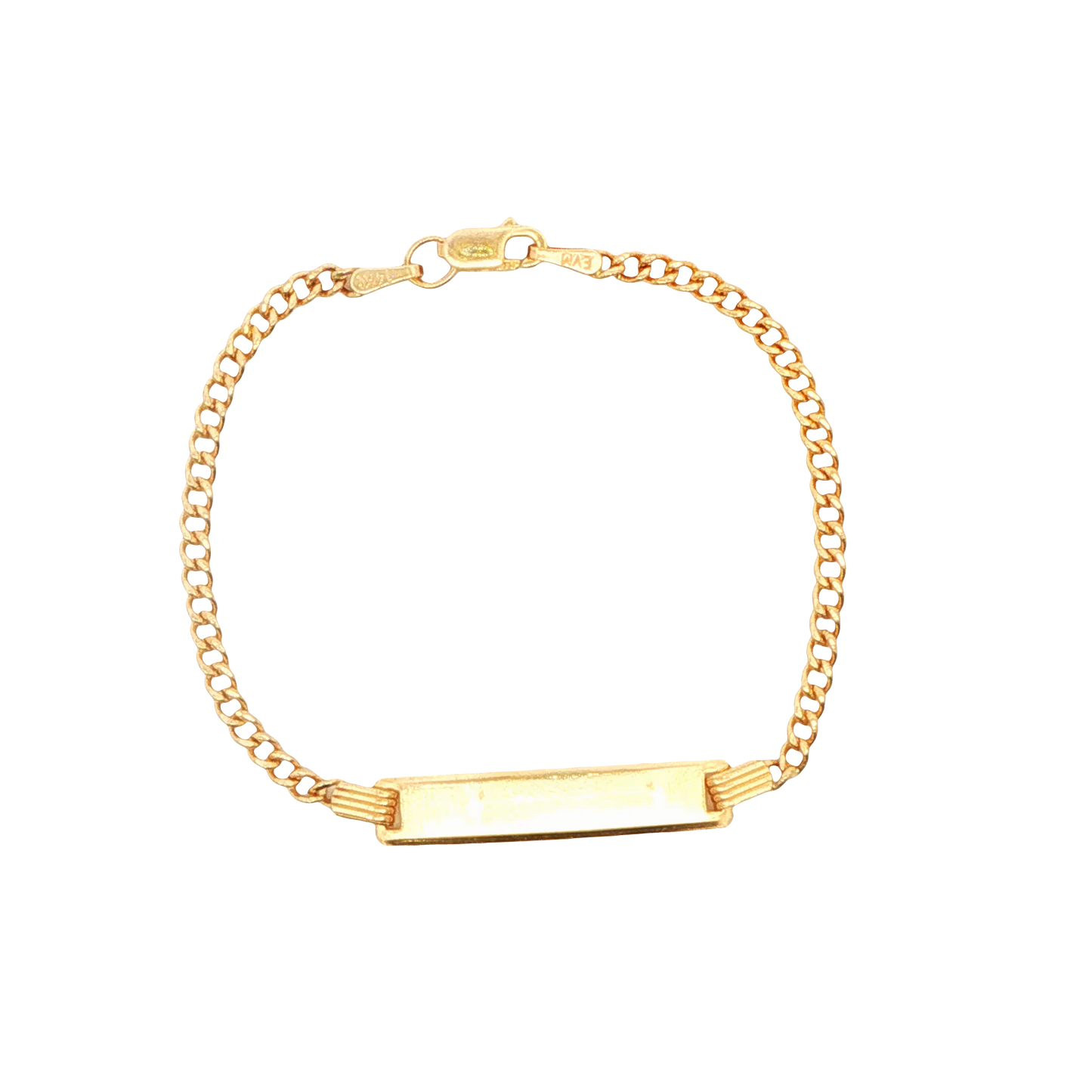 14K Yellow Gold Baby ID Bracelet