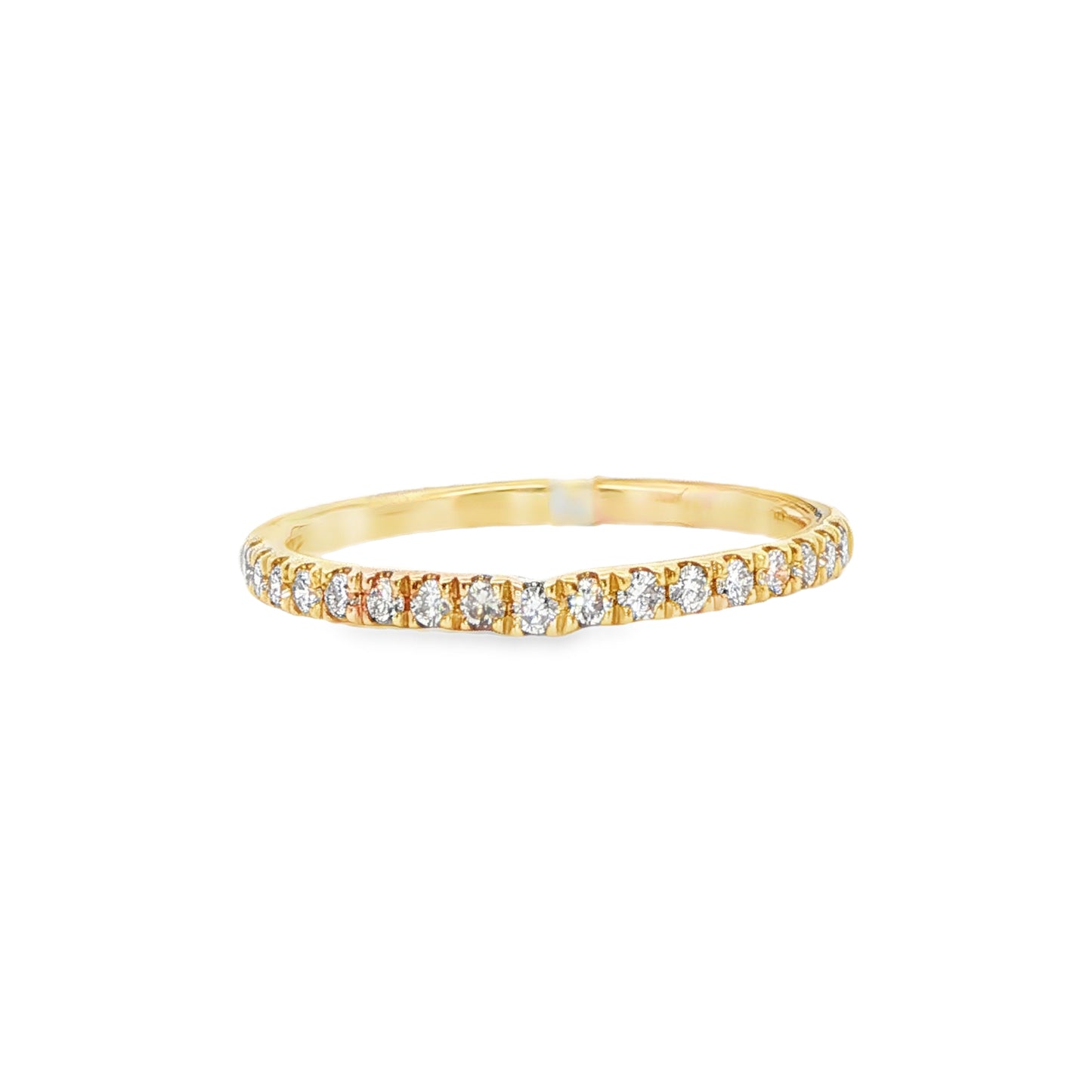 14K Yellow Gold Diamond Anniversary Band