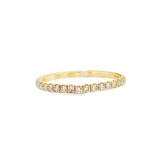 14K Yellow Gold Diamond Anniversary Band