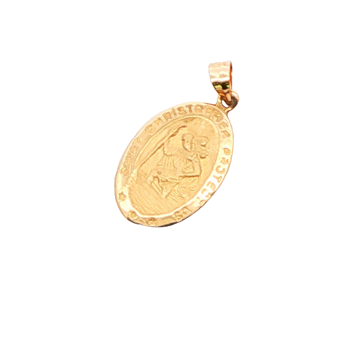 Saint Christopher Oval Charm