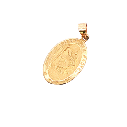 Saint Christopher Oval Charm