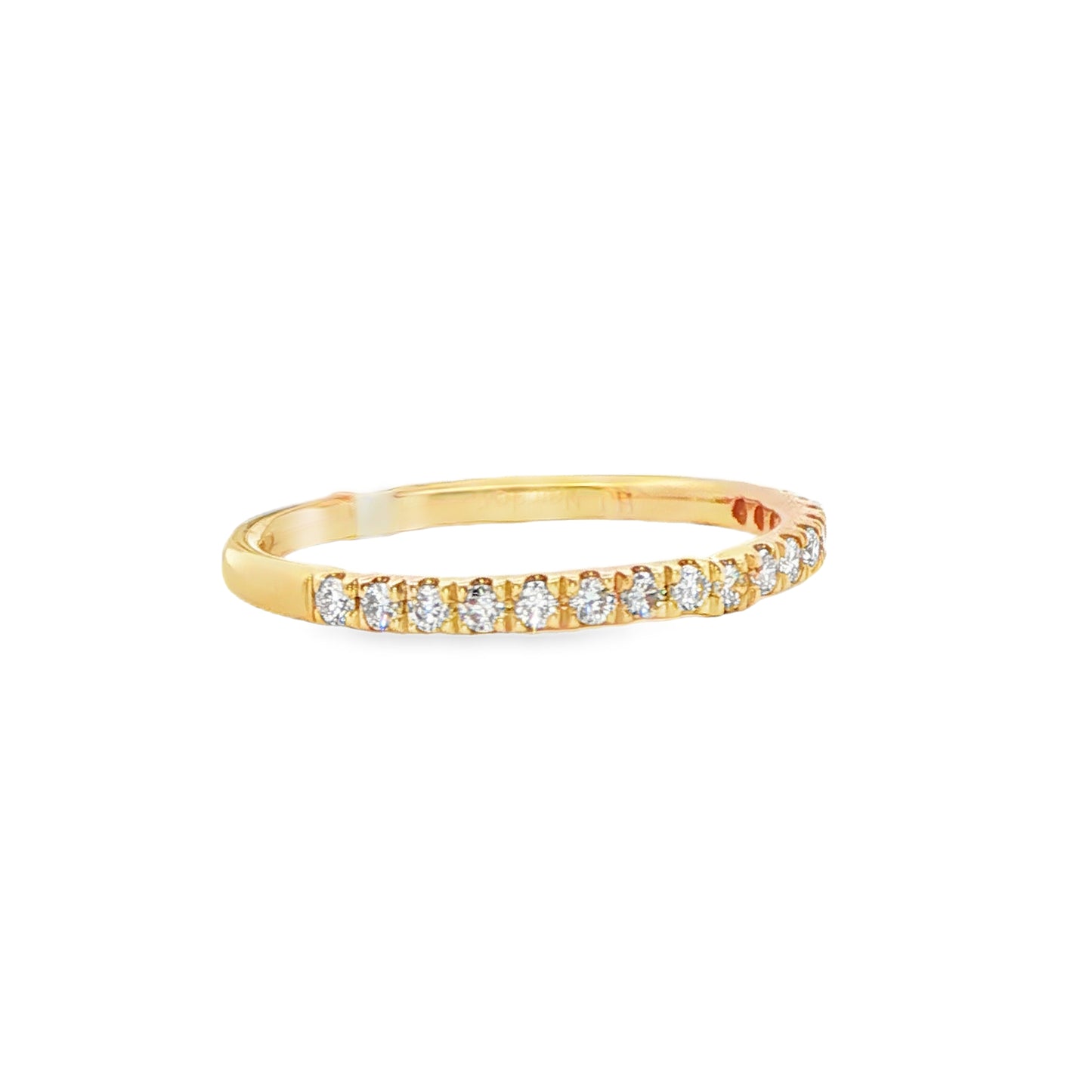 14K Yellow Gold Diamond Anniversary Band