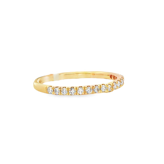 14K Yellow Gold Diamond Anniversary Band