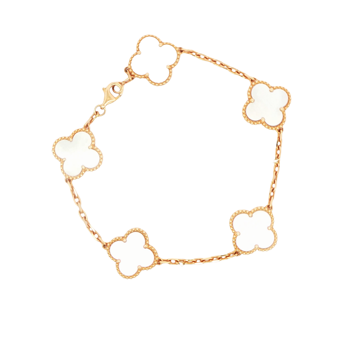 14K YG 9.9G 5 STATION CLOVER BRAC