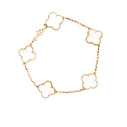 14K YG 9.9G 5 STATION CLOVER BRAC