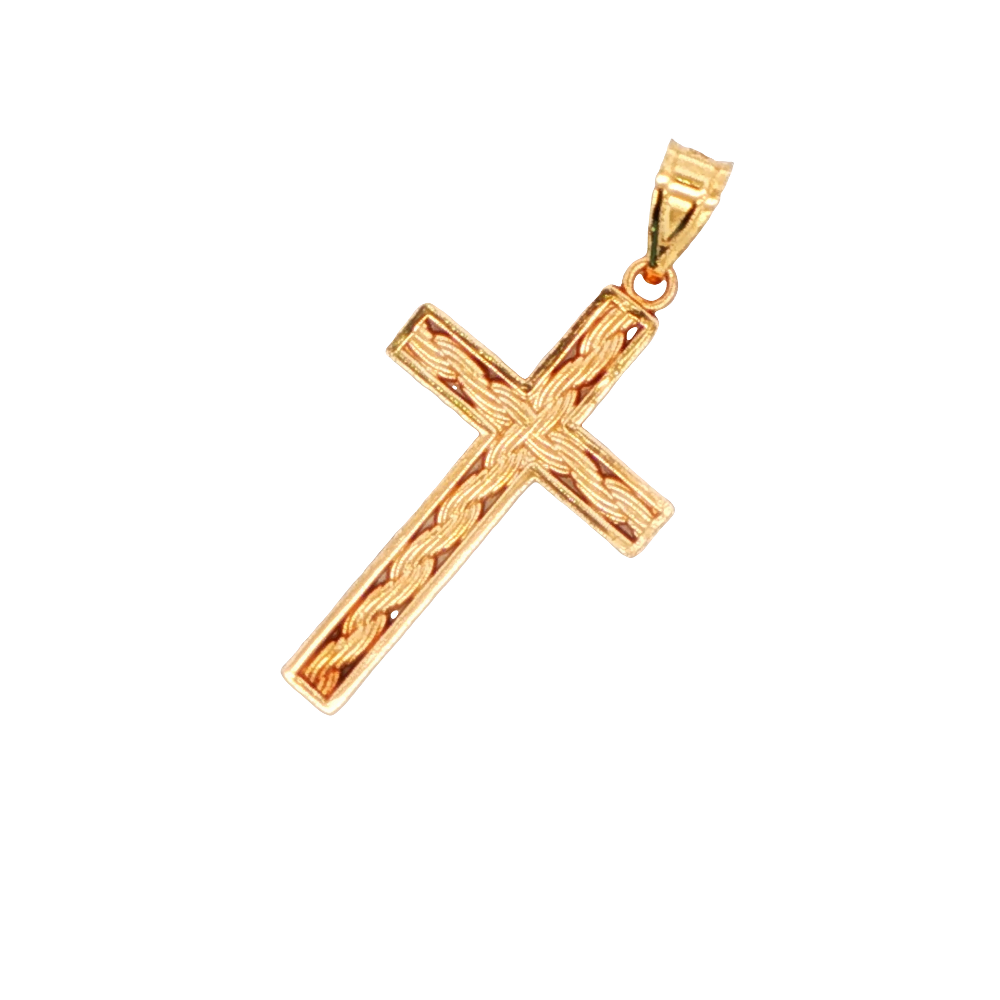 Rope Design Cross Pendant