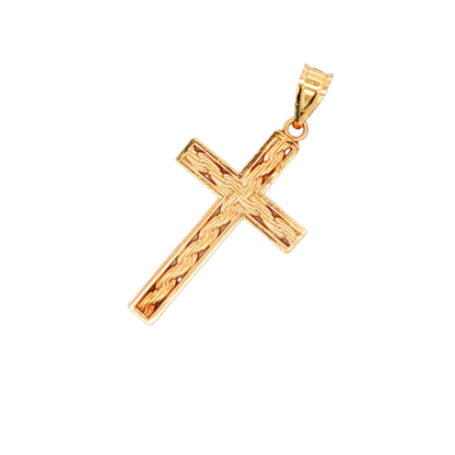 Rope Design Cross Pendant