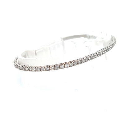 2.15 CTW 18K Natural Diamond FLEX Tennis Bracelet