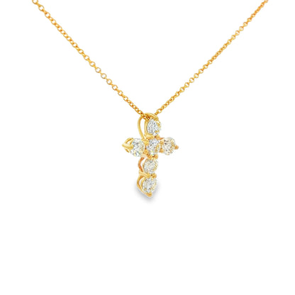 0.50 CTW Diamond Cross Necklace