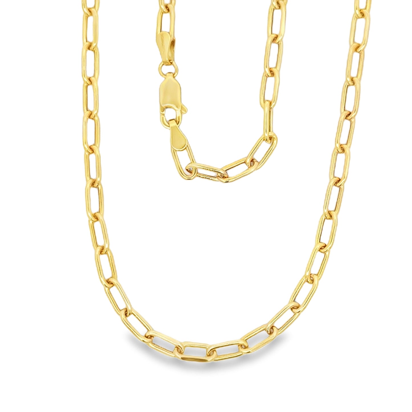 22" Rounded Paperclip Link Chain