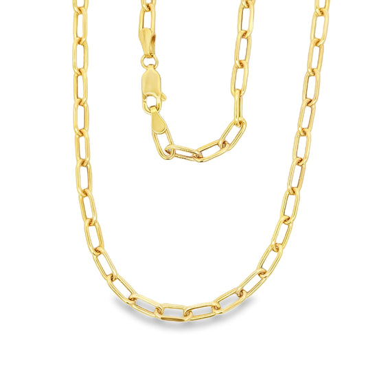 22" Rounded Paperclip Link Chain