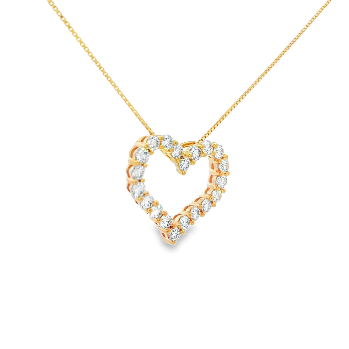 0.50 CTW Diamond Heart Pendant Necklace