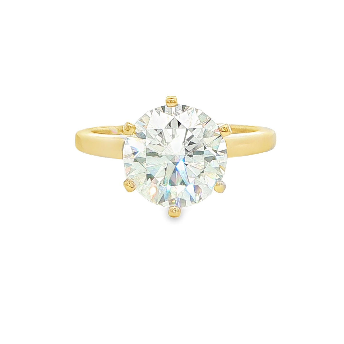 3.07 ct Round Lab-Grown Diamond Solitaire Engagement Ring