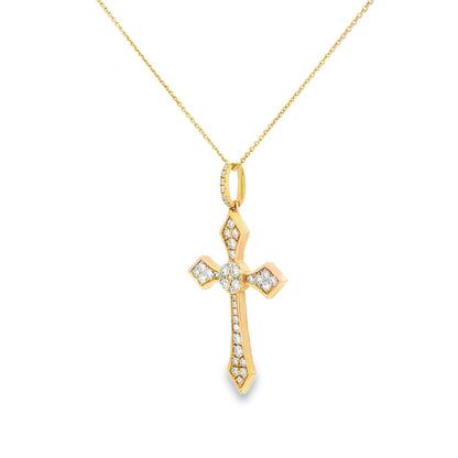 9/25 CT TW. Diamond Cross Pendant