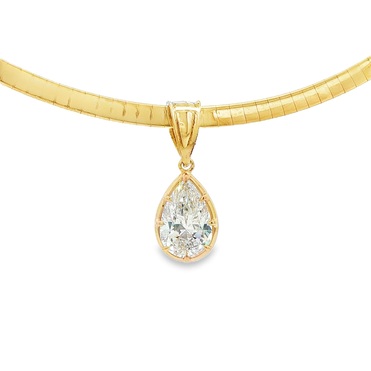 2.02 ct Lab-Grown Diamond Pear Pendant