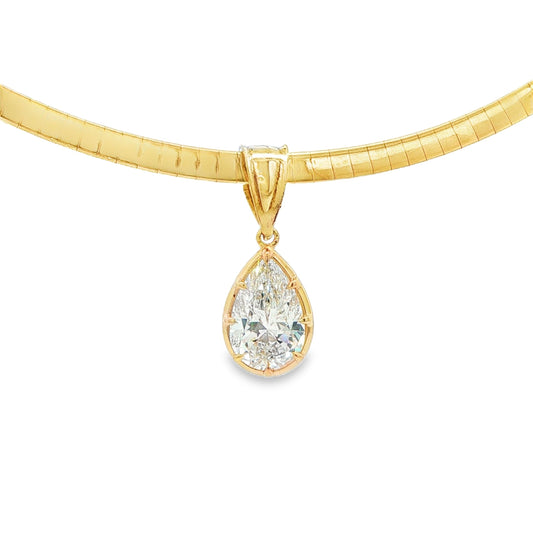 2.02 ct Lab-Grown Diamond Pear Pendant