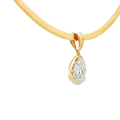 2.02 ct Lab-Grown Diamond Pear Pendant