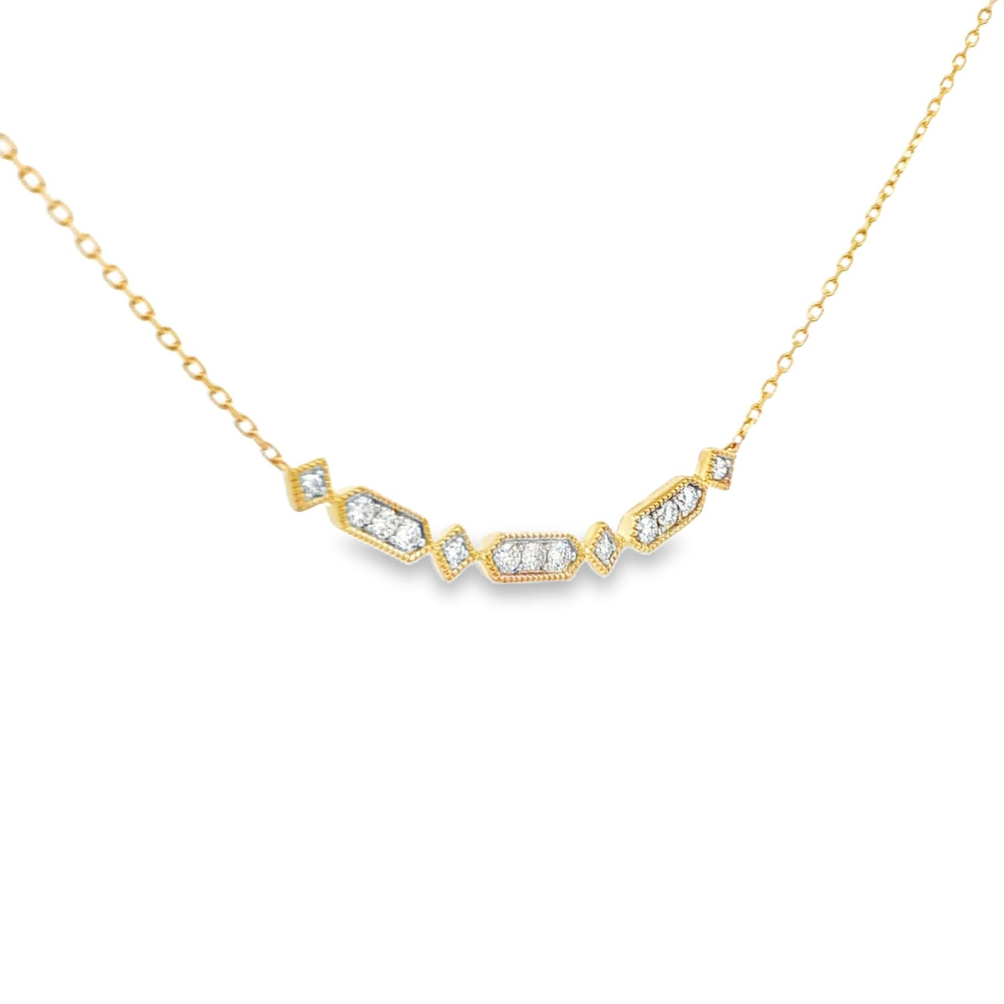 1/5 CT TW. Diamond Station Necklace