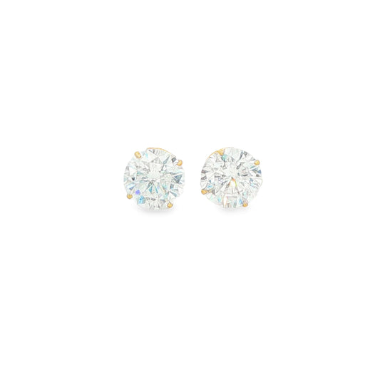 5mm Clear CZ Stud Earrings