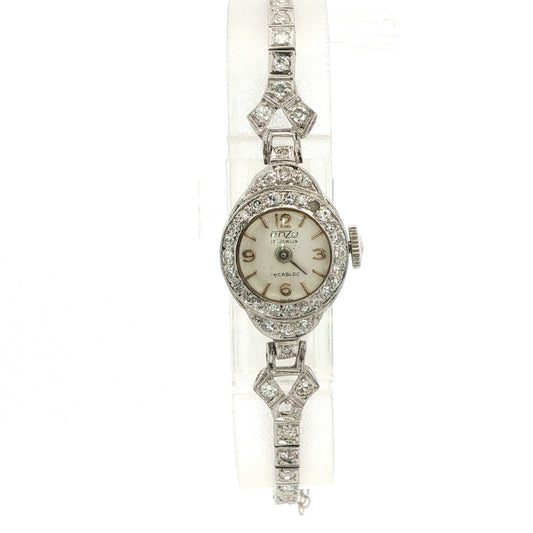 Estate Platinum Diamond Watch