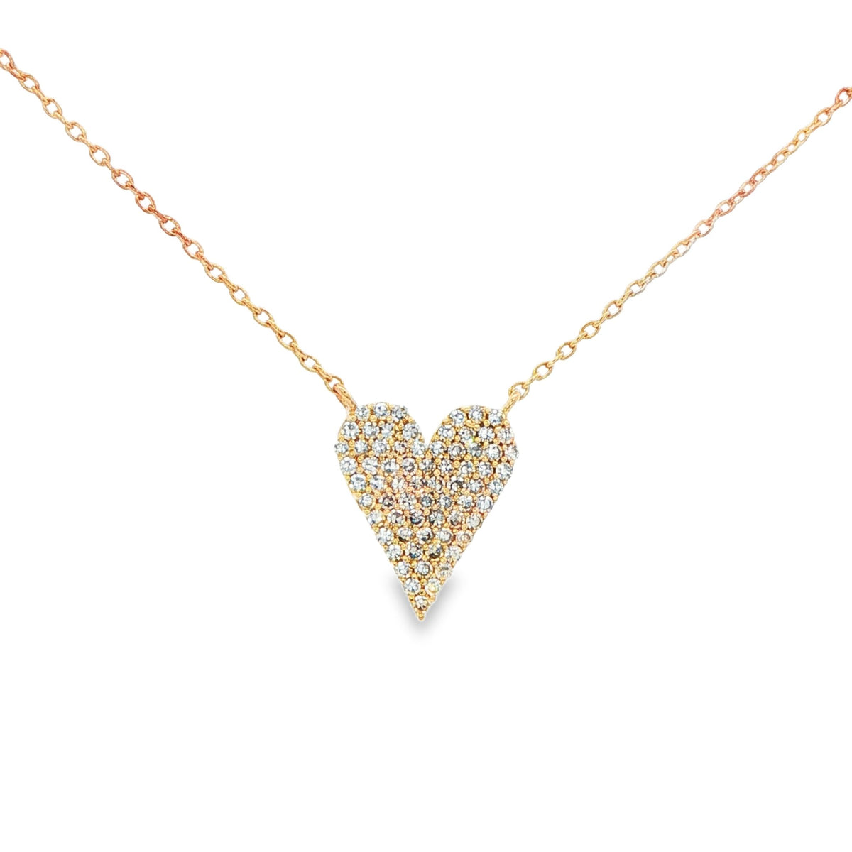 Pavé Heart Diamond Necklace