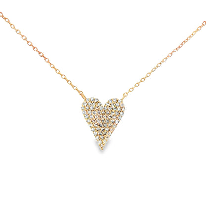 Pavé Heart Diamond Necklace