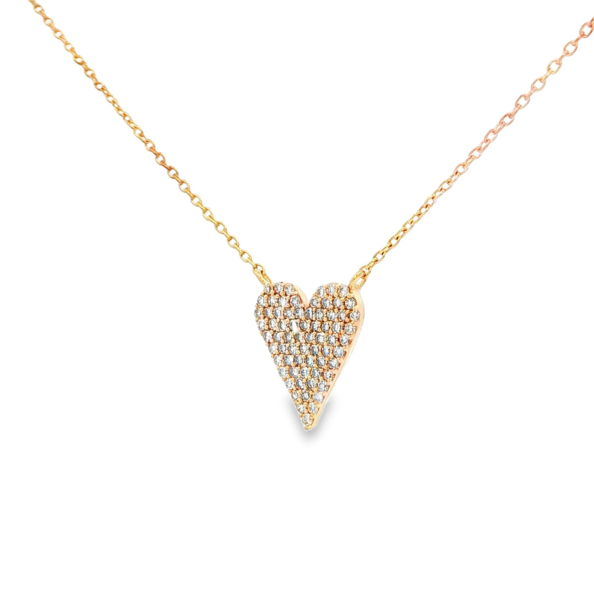 Pavé Heart Diamond Necklace