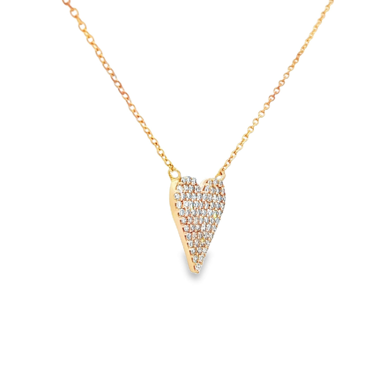 Pavé Heart Diamond Necklace