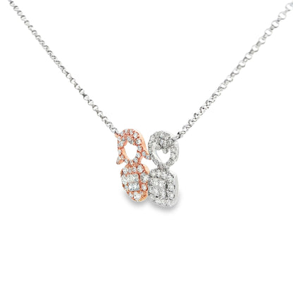 3/5 CT TW. Diamond Boy & Girl Pendant