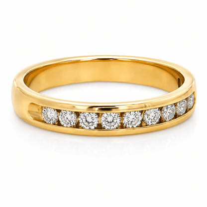 Channel-Set Diamond Wedding Band
