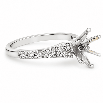 Diamond Solitaire Semi-Mount Ring