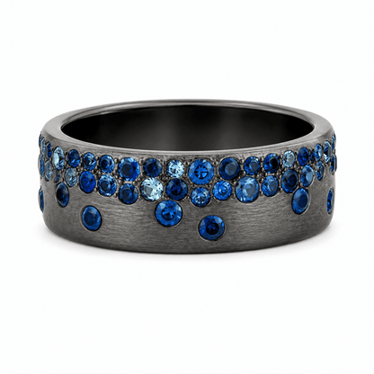 Blue Sapphire Ombre Band