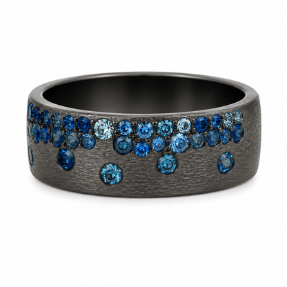 Blue Sapphire Ombre Band