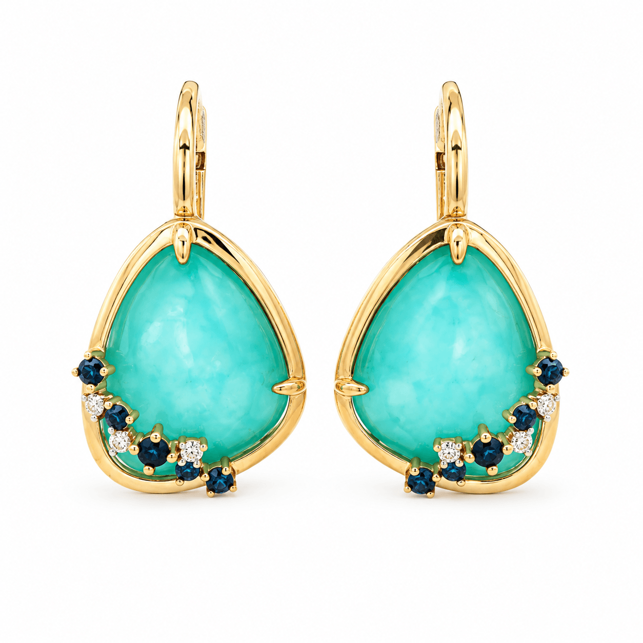 Amazonite Double Drop Earrings
