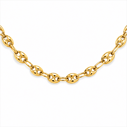 14K Yellow Gold Puffed Gucci Link Chain